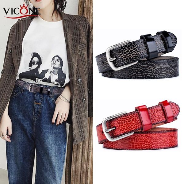 vicone women's cowhide casual simple leather belt 2020 new buckle belt simple genuine leather women's versitile luxury, Black;brown
vicone women's cowhide casual simple leather belt 2020 new buckle belt simple genuine leather women's versitile luxury, Black;brown