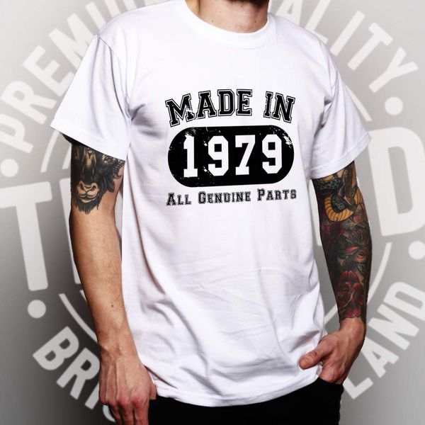 40th birthday t shirt made in 1979 all genuine parts new 2019 fashion mens cool o neck t-shirt graphic tees
40th birthday t shirt made in 1979 all genuine parts new 2019 fashion mens cool o neck t-shirt graphic tees