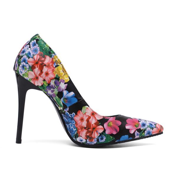 spring and summer new shallow feature pointed toe borken flower stiletto high heels pumps shoes for women and ladies, Black 
spring and summer new shallow feature pointed toe borken flower stiletto high heels pumps shoes for women and ladies, Black