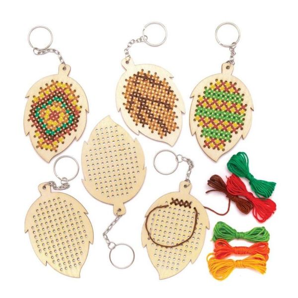 5pcs wooden leaf leaves cross stitch embroidery diy key ring keychain craft gift, Silver
5pcs wooden leaf leaves cross stitch embroidery diy key ring keychain craft gift, Silver