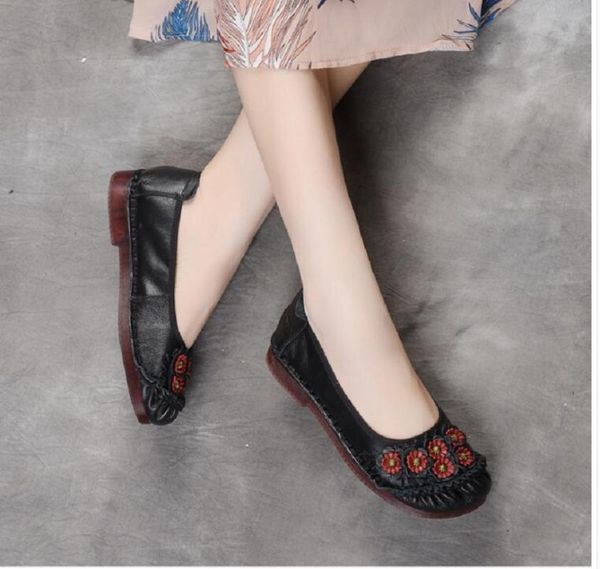 summer new women's shoes genuine leather flat shoes ladies leisure work solid color loafers low heel soft bottom, Black
summer new women's shoes genuine leather flat shoes ladies leisure work solid color loafers low heel soft bottom, Black