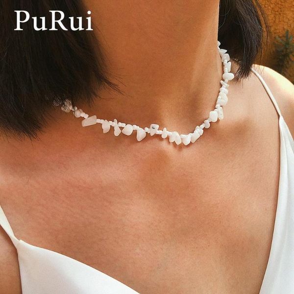 chokers natural stone chips choker necklace women white beads short chain collar fashion jewelry, Golden;silver
chokers natural stone chips choker necklace women white beads short chain collar fashion jewelry, Golden;silver