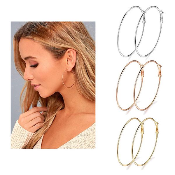 hoop & huggie 3 pair/set pair fashion women girl trendy large earrings big smooth circle brand loop jewelry, Golden;silver
hoop & huggie 3 pair/set pair fashion women girl trendy large earrings big smooth circle brand loop jewelry, Golden;silver