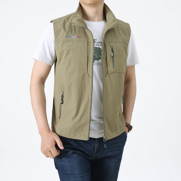 men's vests casual vest outdoor quick-drying fishing pography thin jacket sleeveless multi-pocket tactical men, Black;white
men's vests casual vest outdoor quick-drying fishing pography thin jacket sleeveless multi-pocket tactical men, Black;white