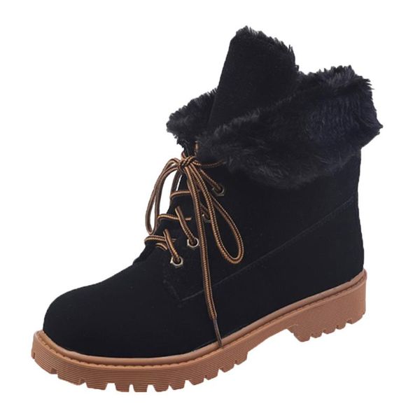 women boots 2021 fashion winter shoes women ankle boots round toe female warm plus velvet winter snow shoes, Black
women boots 2021 fashion winter shoes women ankle boots round toe female warm plus velvet winter snow shoes, Black