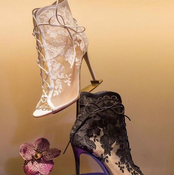 lace ankle boot black white floral lace mesh high heel pump up peep toe hollow gladiator heels dress shoes drop ship
lace ankle boot black white floral lace mesh high heel pump up peep toe hollow gladiator heels dress shoes drop ship
