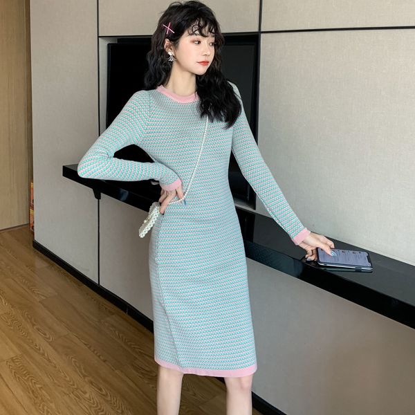 casual dresses dot jacquard knitted dress women o-neck long sleeve staight knee-length slim fit bodycorn pink green b336, Black;gray
casual dresses dot jacquard knitted dress women o-neck long sleeve staight knee-length slim fit bodycorn pink green b336, Black;gray
