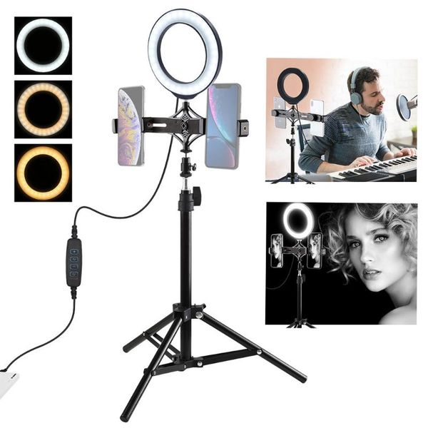 new ring light 4.7 inch with tripod stand cell phone holder usb 3 modes led light wearable devices support 30
new ring light 4.7 inch with tripod stand cell phone holder usb 3 modes led light wearable devices support 30