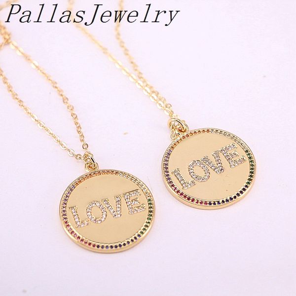 5pcs fashion charm colorful cz pave round gold color letter pendant necklace women jewelry, Silver
5pcs fashion charm colorful cz pave round gold color letter pendant necklace women jewelry, Silver