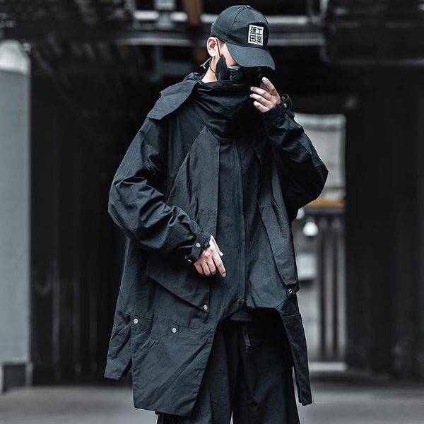 men's trench coats long coat men cargo hooded windbreaker autumn 2021 arrival, Tan;black
men's trench coats long coat men cargo hooded windbreaker autumn 2021 arrival, Tan;black