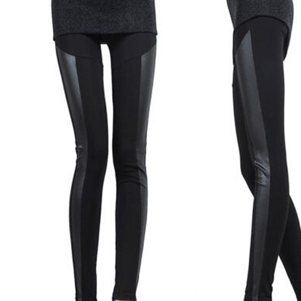 3 patterns black women leggings faux leather 2020 new slim fit women splicing stretch stripe cotton legging pants size
3 patterns black women leggings faux leather 2020 new slim fit women splicing stretch stripe cotton legging pants size