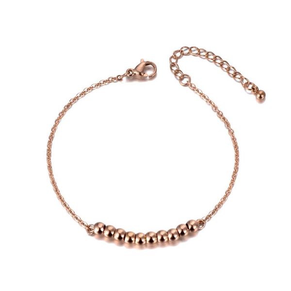 trendy titanium stainless steel small beads charm bracelet for women bohemia summer chain link bracelet jewelry b19075, Black
trendy titanium stainless steel small beads charm bracelet for women bohemia summer chain link bracelet jewelry b19075, Black
