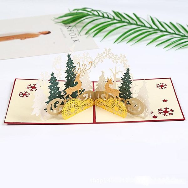 new arrival handmade 3d deer pop up greeting holiday cards merry christmas party gift ing
new arrival handmade 3d deer pop up greeting holiday cards merry christmas party gift ing