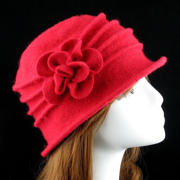 fashion women wool floppy fedora hat flower decor autumn winter solid warm mom cap, Blue;gray 
fashion women wool floppy fedora hat flower decor autumn winter solid warm mom cap, Blue;gray