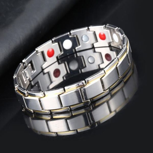 charm bracelets men's magnetic hematite copper bracelet with hook buckle clasp therapy bangles man health care jewelry, Golden;silver
charm bracelets men's magnetic hematite copper bracelet with hook buckle clasp therapy bangles man health care jewelry, Golden;silver