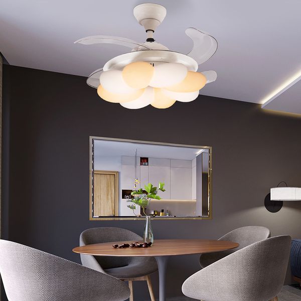 invisible ceiling fan lamp dining bedroom children's room timing variable frequency dimming mute remote control flower fan light
invisible ceiling fan lamp dining bedroom children's room timing variable frequency dimming mute remote control flower fan light