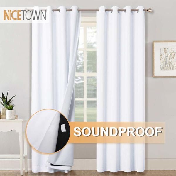 nicetown full blackout curtains with felt fabtic liner for sound insutation 3 layers 100% light block home theater baby nursery
nicetown full blackout curtains with felt fabtic liner for sound insutation 3 layers 100% light block home theater baby nursery