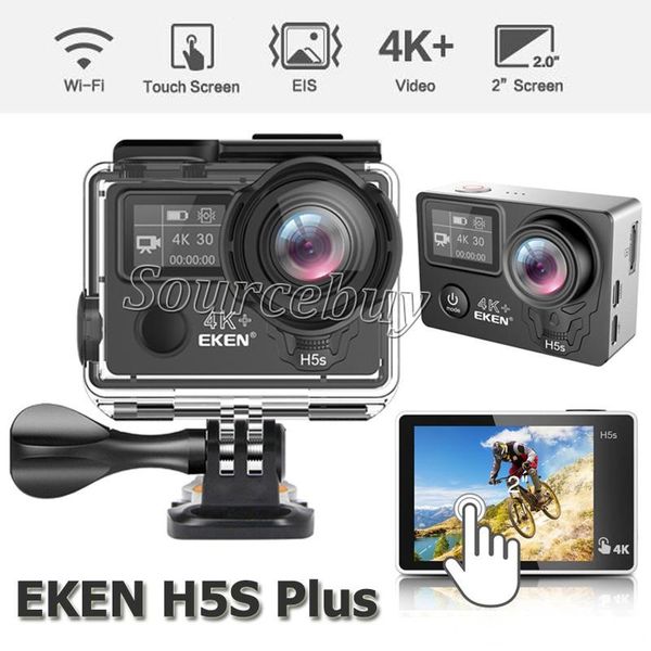 

eken h5s plus ultra 4k 30fps wifi touch screen action camera 30m waterproof 1080p go eis image stabilization 12mp pro sport cam camcorder