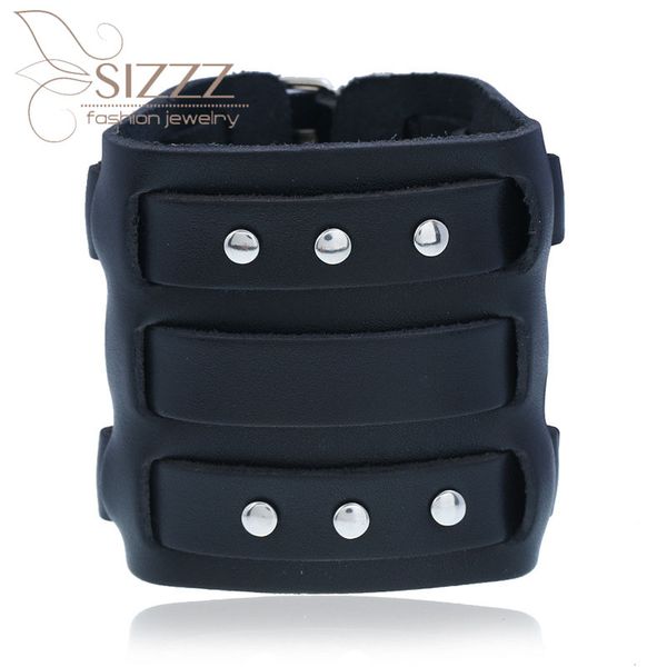 charm bracelets sizzz 2021 rivet punk wide skin exaggerated personality men's leather bracelet&bangles, Golden;silver
charm bracelets sizzz 2021 rivet punk wide skin exaggerated personality men's leather bracelet&bangles, Golden;silver