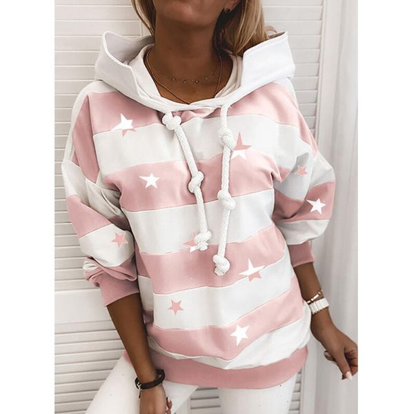 women hoodies with five-pointed stars print fashion sweatshirts casual hoodie sell pullover women outwear 4 color s-2xl, Black
women hoodies with five-pointed stars print fashion sweatshirts casual hoodie sell pullover women outwear 4 color s-2xl, Black