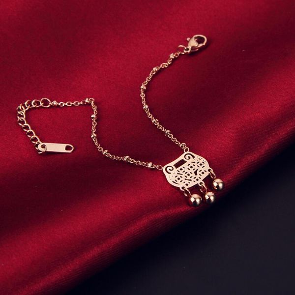 2020 longevity lock shape bell bracelet fashion jewelry titanium steel rose gold color valentine gift not fade, Black
2020 longevity lock shape bell bracelet fashion jewelry titanium steel rose gold color valentine gift not fade, Black