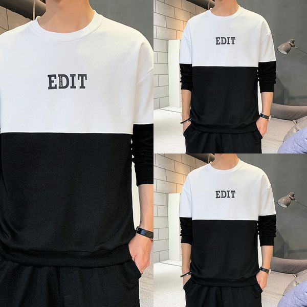 men's sweater spring new base korean style fashion t-shirt fashion color sweatert-shirt sweatermatching long sleeve sweater for men, Black
men's sweater spring new base korean style fashion t-shirt fashion color sweatert-shirt sweatermatching long sleeve sweater for men, Black