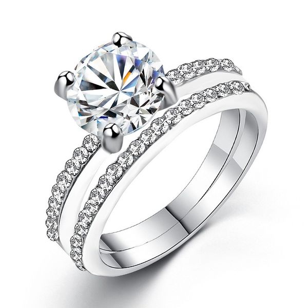fashion jewelry korean version of simple zircon ring female creative inlaid ring couple, Slivery;golden
fashion jewelry korean version of simple zircon ring female creative inlaid ring couple, Slivery;golden