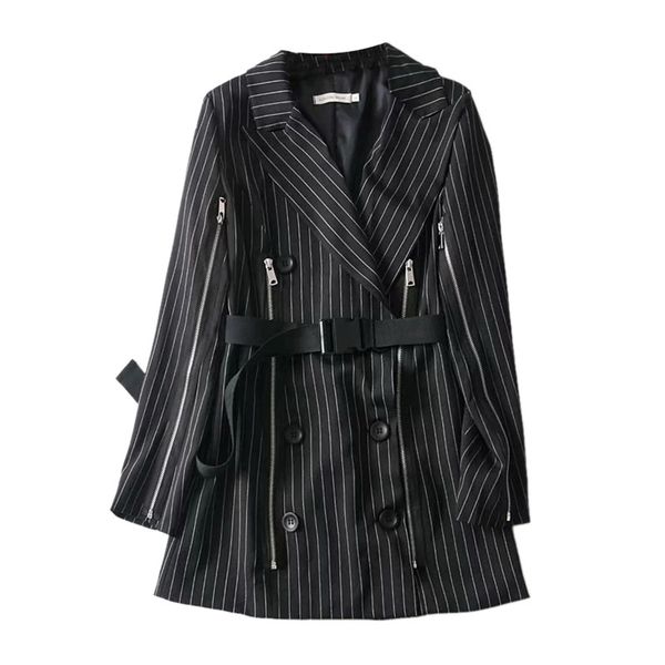 women's suits & blazers women pinstripe blazer striped jacket stripe coat womens lady long sleeve black office wear 2021 ii50xz, White;black
women's suits & blazers women pinstripe blazer striped jacket stripe coat womens lady long sleeve black office wear 2021 ii50xz, White;black