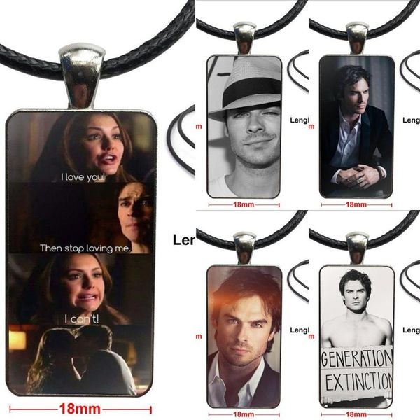pendant necklaces vampire diaries typically for women party gift necklace with steel plated glass cabochon choker long rectangle, Silver
pendant necklaces vampire diaries typically for women party gift necklace with steel plated glass cabochon choker long rectangle, Silver