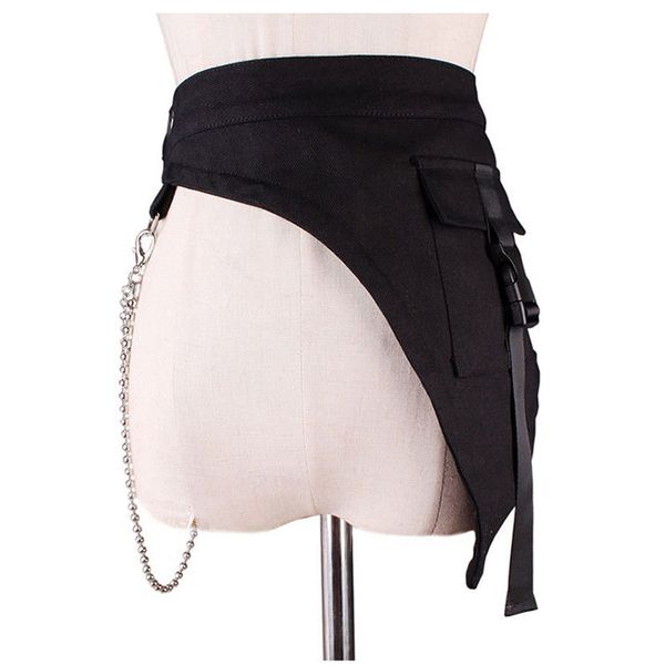 black asymmetrical chain buckle split wide belt female cummerbunds metal chain waistband for dress wide waist band, Black;brown
black asymmetrical chain buckle split wide belt female cummerbunds metal chain waistband for dress wide waist band, Black;brown