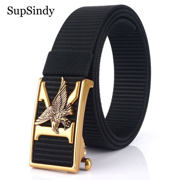 supsindy man's nylon belt luxury gold eagle metal automatic buckle canvas belts for men fashion jeans waistband black male strap, Black;brown
supsindy man's nylon belt luxury gold eagle metal automatic buckle canvas belts for men fashion jeans waistband black male strap, Black;brown