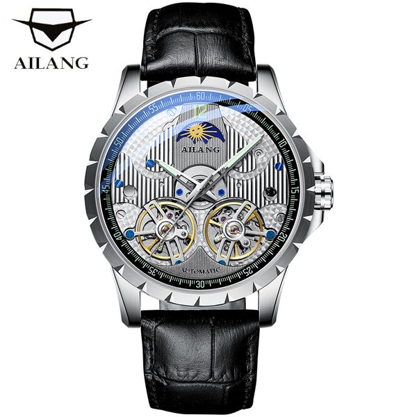 ailang switzerland men watch brand new design tourbillon mechanical mens leather moon phase luxury man watches skeleton clock, Slivery;brown
ailang switzerland men watch brand new design tourbillon mechanical mens leather moon phase luxury man watches skeleton clock, Slivery;brown