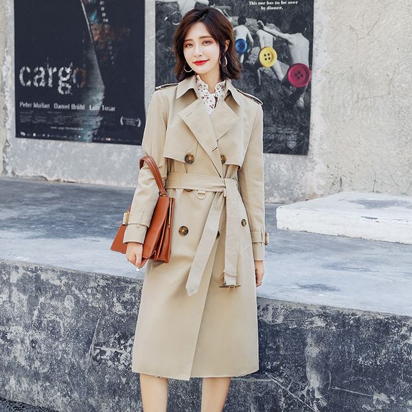 fashion trench coat women double breasted 2020 spring / autumn women's trench cloak windbreaker abrigos ladies casual, Tan;black
fashion trench coat women double breasted 2020 spring / autumn women's trench cloak windbreaker abrigos ladies casual, Tan;black