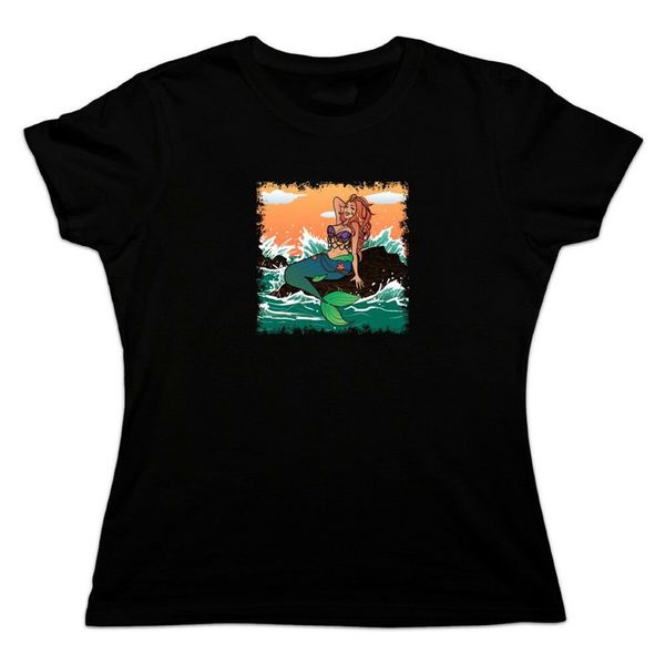 mermaid on rock women's novelty t-shirt fashion classic style tee shirt
mermaid on rock women's novelty t-shirt fashion classic style tee shirt