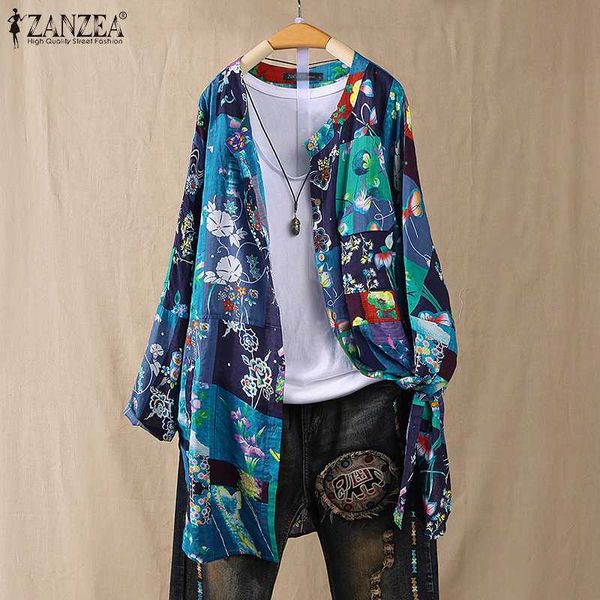 women's blouses & shirts plus size women folk style floral print blouse zanzea autumn long sleeve button down shirt vintage cardigan lo, White
women's blouses & shirts plus size women folk style floral print blouse zanzea autumn long sleeve button down shirt vintage cardigan lo, White
