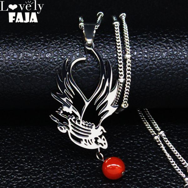 pendant necklaces 2021 fashion persian bird natural stone stainless steel necklace for women silver color jewelry bijoux femme n20141
pendant necklaces 2021 fashion persian bird natural stone stainless steel necklace for women silver color jewelry bijoux femme n20141
