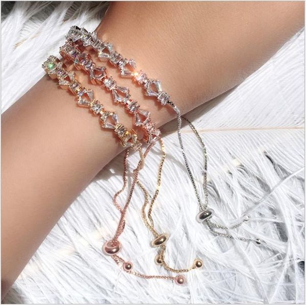 new adjustable bracelet handmade cubic zirconia stone trapezoid stone bracelet for women fashion accessories wedding jewelry, Black
new adjustable bracelet handmade cubic zirconia stone trapezoid stone bracelet for women fashion accessories wedding jewelry, Black