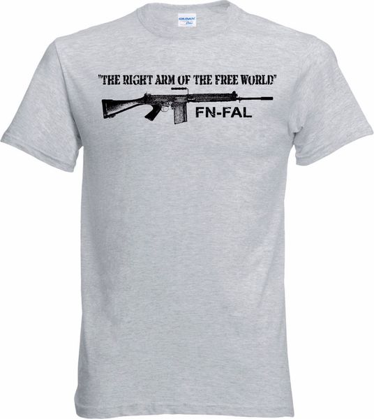 men's casual street wear t shirt fn fal shirt the right arm of the world 308 nato british l1a1 rifle tee shirt
men's casual street wear t shirt fn fal shirt the right arm of the world 308 nato british l1a1 rifle tee shirt
