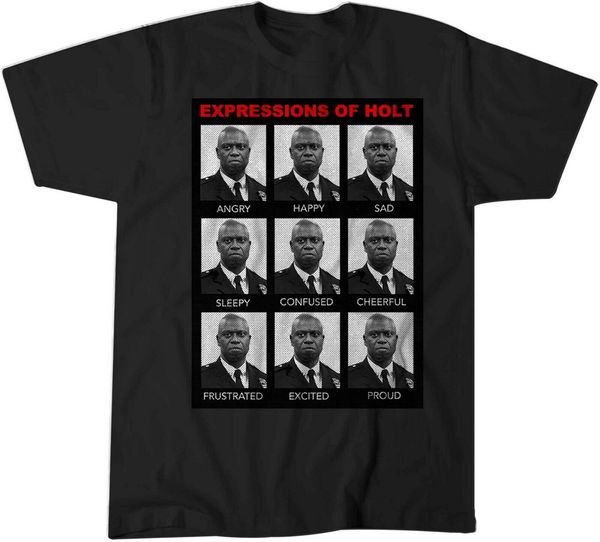 expressions of holt brooklyn 99 nine-nine funny tshirt t shirt mens kids 0201 street tee shirt
expressions of holt brooklyn 99 nine-nine funny tshirt t shirt mens kids 0201 street tee shirt