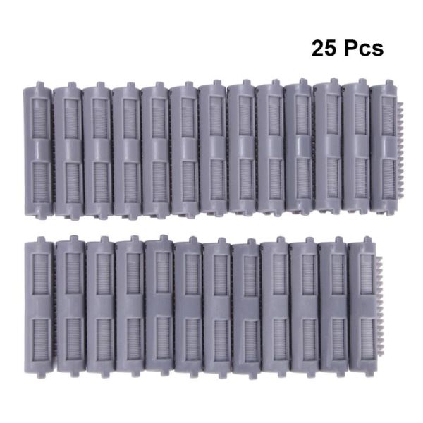 1 box of 25pcs hair rollers plastic hairdressing fluffy hair root perm bars curling clips for salon, Black
1 box of 25pcs hair rollers plastic hairdressing fluffy hair root perm bars curling clips for salon, Black