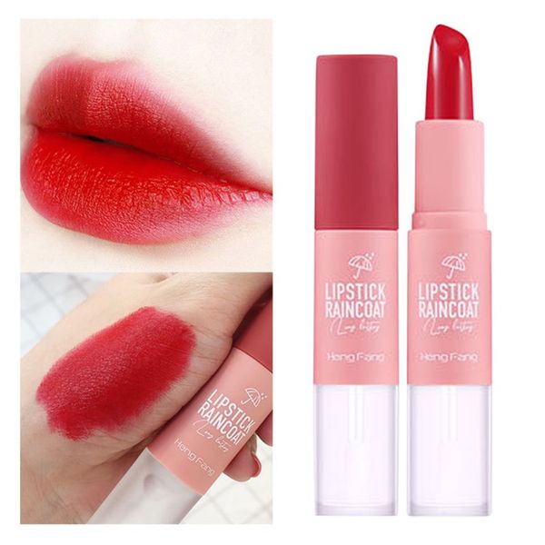 2 in 1 double head waterproof lipstick solid color lip gloss lipstick raincoat matte 
2 in 1 double head waterproof lipstick solid color lip gloss lipstick raincoat matte