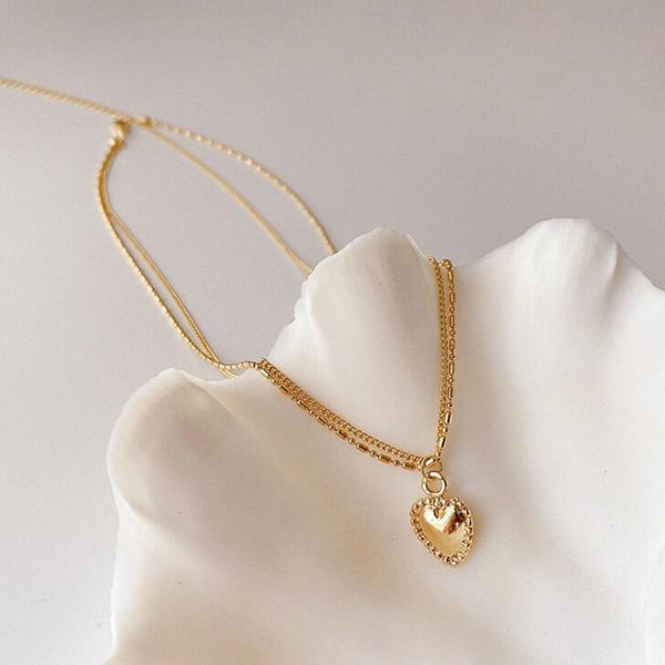 sweet love heart choker necklace double chain party statement girl gift cute gold color necklace alloy jewelry, Silver
sweet love heart choker necklace double chain party statement girl gift cute gold color necklace alloy jewelry, Silver