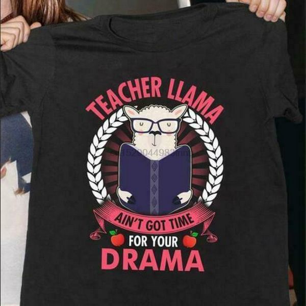 teacher llama aint got time for your drama ladies t-shirt cotton s-3xl style round tee shirt
teacher llama aint got time for your drama ladies t-shirt cotton s-3xl style round tee shirt