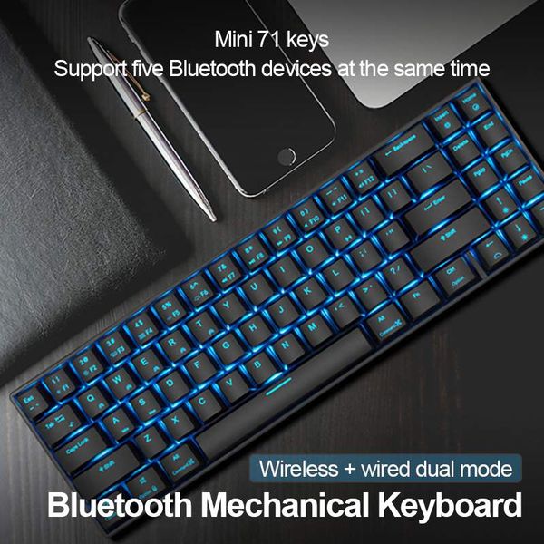 keyboards rk71 mechanical gaming keyboard royal kludge 71 keys small bluetooth 3.0 wireless usb dual mode rgb backlight
keyboards rk71 mechanical gaming keyboard royal kludge 71 keys small bluetooth 3.0 wireless usb dual mode rgb backlight