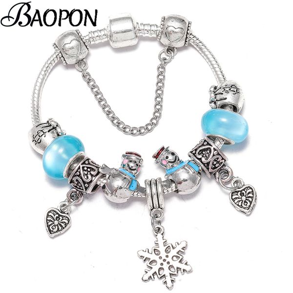 charm bracelets baopon christmas series silver color blue snowman beads fit fine bracelet for women kids fashion jewelry, Golden;silver
charm bracelets baopon christmas series silver color blue snowman beads fit fine bracelet for women kids fashion jewelry, Golden;silver
