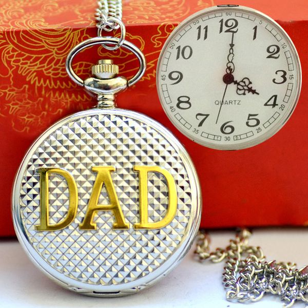 pendant quartz pocket watch dad fathers day birthday gift fob pendant clock daddy father men watches engraved sliver gold bronze reloj, Slivery;golden
pendant quartz pocket watch dad fathers day birthday gift fob pendant clock daddy father men watches engraved sliver gold bronze reloj, Slivery;golden