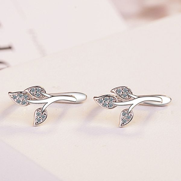 hoop & huggie zircon crystal willow leaves earrings geometric leaf for women small earring wedding earings fashion jewelry, Golden;silver
hoop & huggie zircon crystal willow leaves earrings geometric leaf for women small earring wedding earings fashion jewelry, Golden;silver