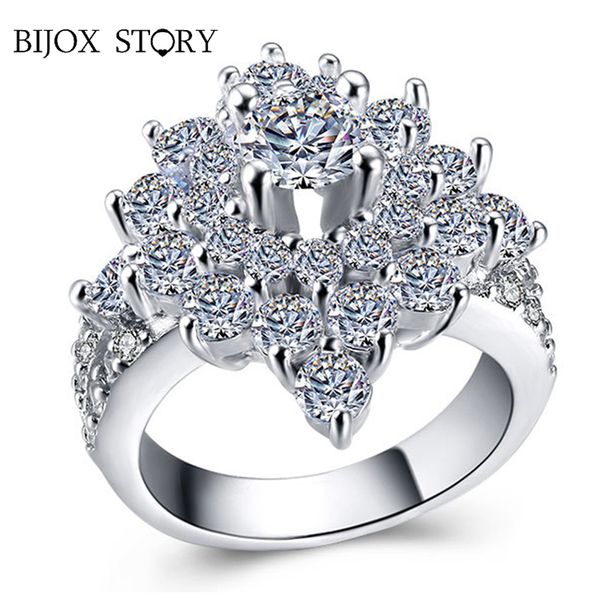 cluster rings bijox story luxury charms ring with flower shape zircon gemstone 925 sterling silver jewelry for female wedding party, Golden;silver
cluster rings bijox story luxury charms ring with flower shape zircon gemstone 925 sterling silver jewelry for female wedding party, Golden;silver