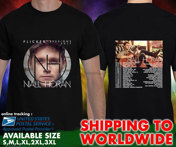 niall horan flicker tour dates sessions 2017 new black t shirt