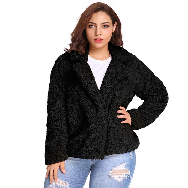 women's fur & faux autumn winter elegant jacket women fashion warm coat lady overcoat shaggy outwear fluffy jackets, Black
women's fur & faux autumn winter elegant jacket women fashion warm coat lady overcoat shaggy outwear fluffy jackets, Black